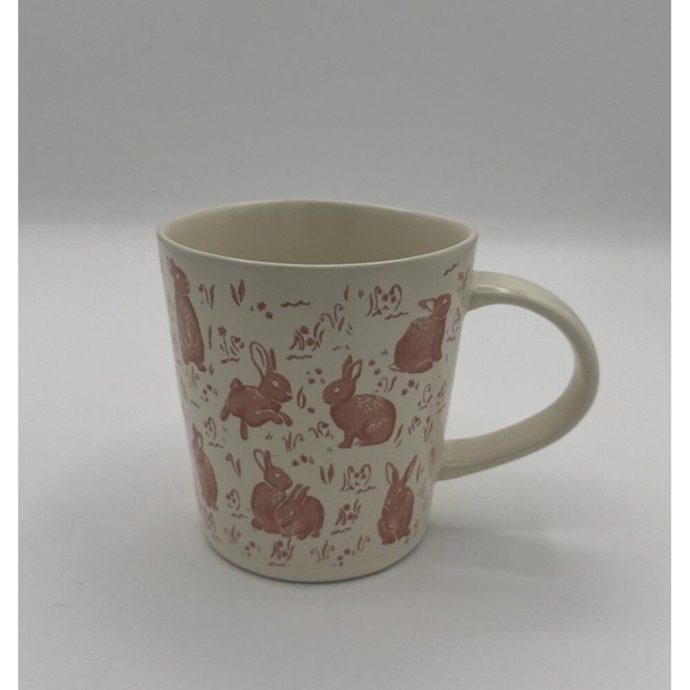 Threshold Ceramic 16oz Pink Bunny Coffee Mug